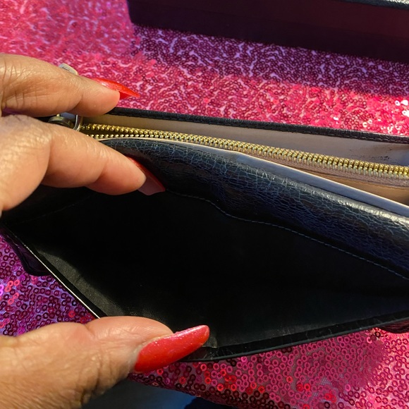 Authentic Prada Vitello Calf Skin Leather Continental Bow Wallet - Picture 10 of 15